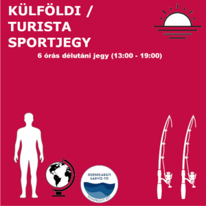 KÜLFÖLDI/TURISTA - 6 órás délutáni jegy