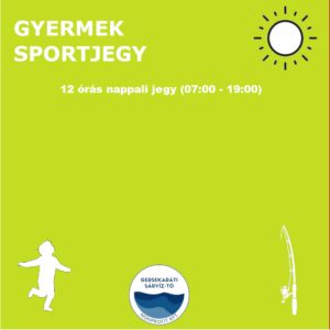 GYERMEK SPORTJEGY - 12 órás nappali jegy