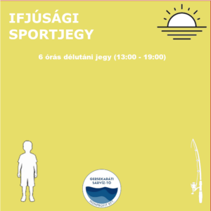 IFJÚSÁGI SPORTJEGY - 6 órás délutáni jegy